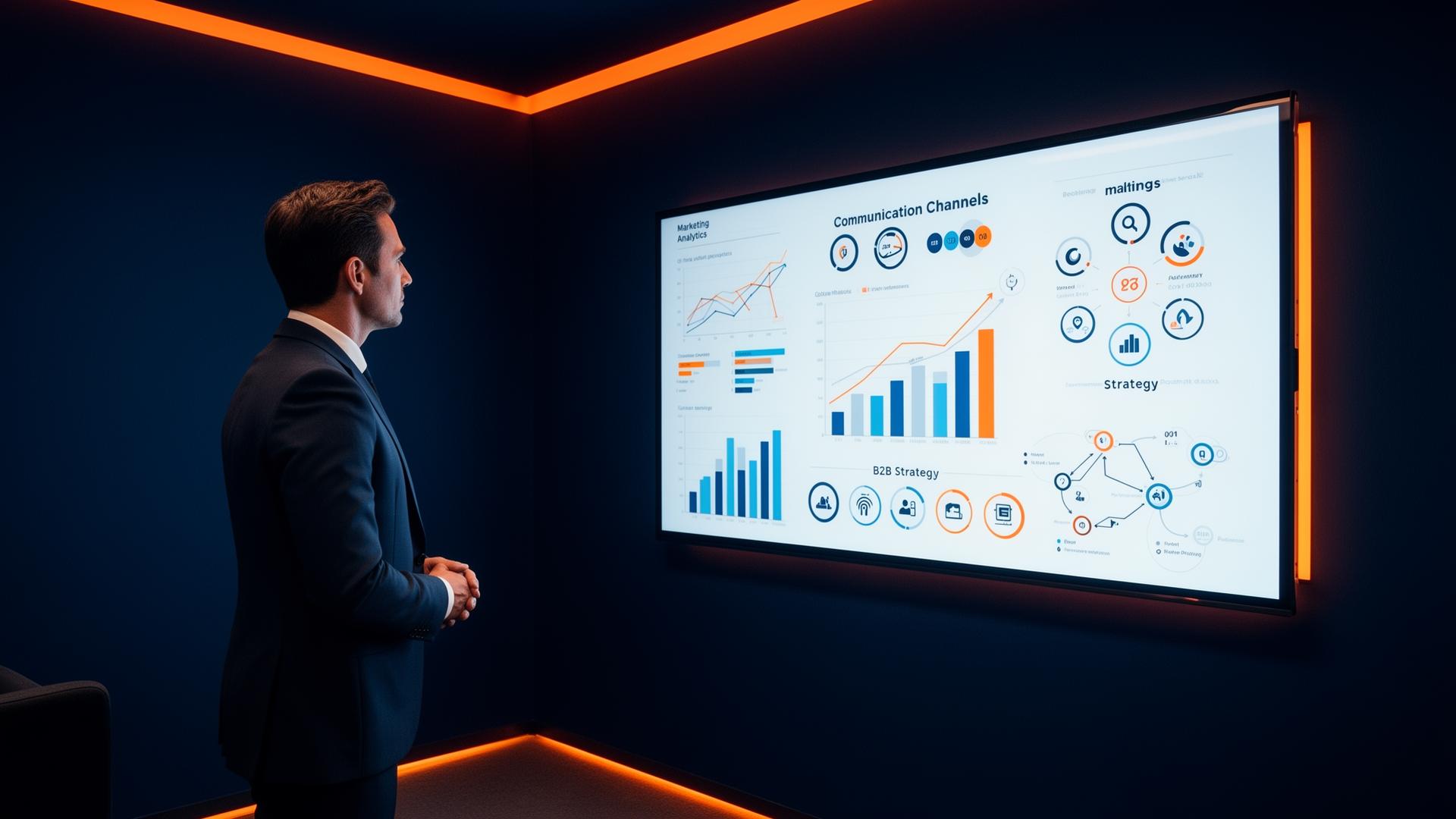 Strategie en analytics — Saleswave Consulting bespreekt B2B outreach campagnes aan de hand van data en dashboards